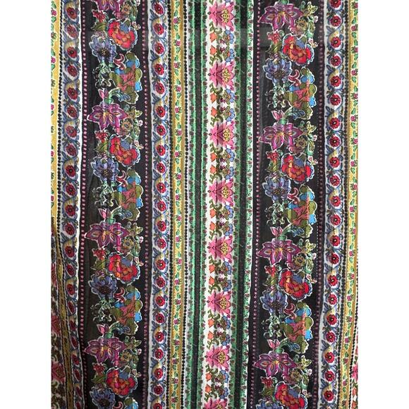 Boden Ruffle Printed Shirt Multi, Carnation Bloom Metallic Women's US 2, EUC - Picture 9 of 9